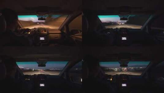汽车穿梭的第一视角高清在线视频素材下载
