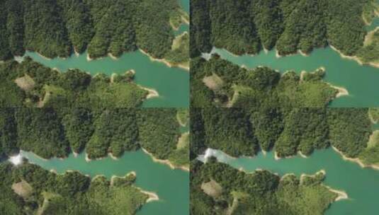 俯拍中国山水地貌高清在线视频素材下载