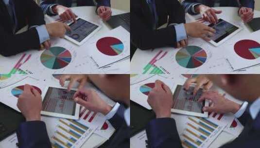 企业财务规划和会计数据图表分析高清在线视频素材下载