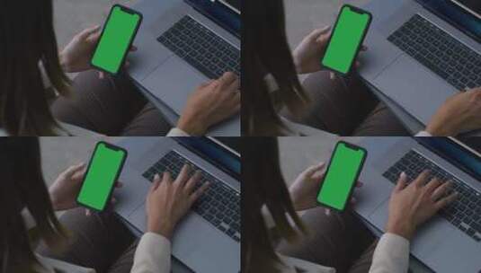 手机机屏幕 可抠像素材 绿屏 抠像 屏幕高清在线视频素材下载