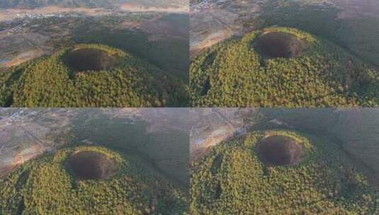 航拍云南腾冲火山高清在线视频素材下载