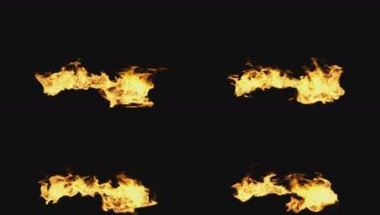 一堆火 火焰 篝火高清在线视频素材下载