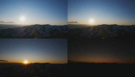 4K西藏海拔5200雪山日落延时1高清在线视频素材下载