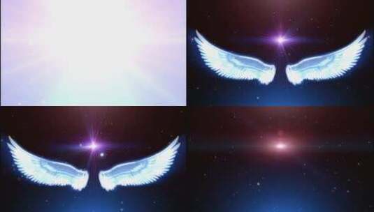 天使动态翅膀高清在线视频素材下载