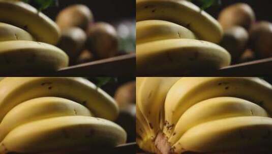 香蕉猕猴桃水果食材 (13)高清在线视频素材下载
