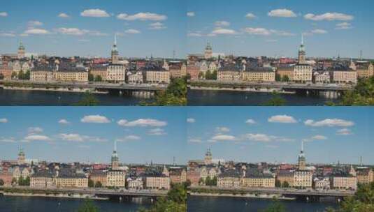 瑞典首都斯德哥尔摩市高清在线视频素材下载