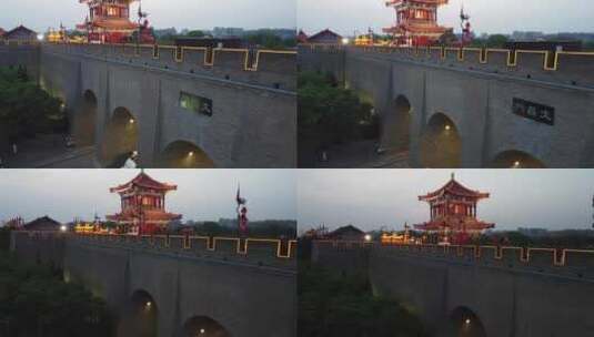 西安城墙 - 文昌门高清在线视频素材下载