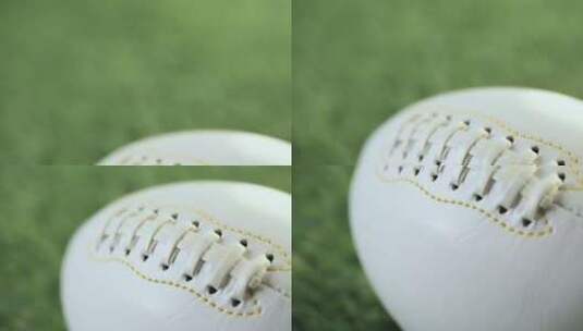 放在草地上的橄榄球高清在线视频素材下载