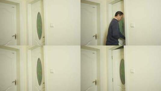 男子上厕所高清在线视频素材下载