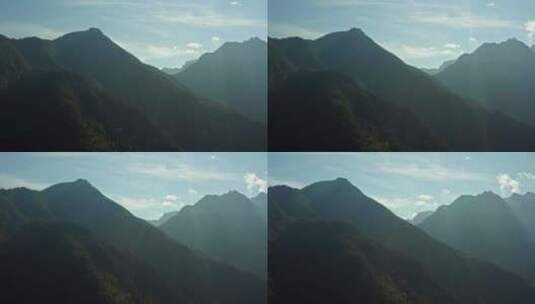 鸟瞰阿尔卑斯山的自然高清在线视频素材下载