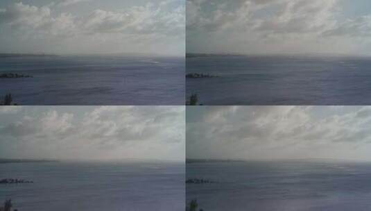 塞班岛海岸线海洋的延时高清在线视频素材下载