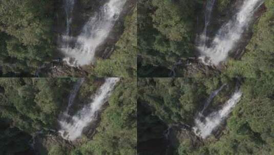 高山瀑布航拍高清在线视频素材下载