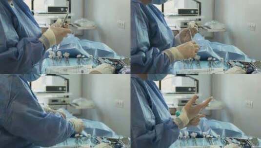 医疗手术手术室正在进行手术医生高清在线视频素材下载