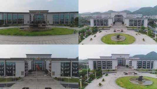 湖南江永县政府大楼高清在线视频素材下载
