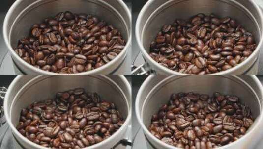 咖啡豆视频片段升格慢动作高清在线视频素材下载
