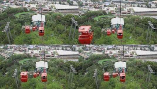 北京十渡景区高空缆车视频素材高清在线视频素材下载