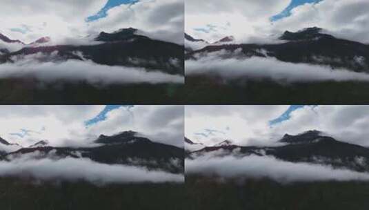 清晨山峰云雾萦绕高清在线视频素材下载