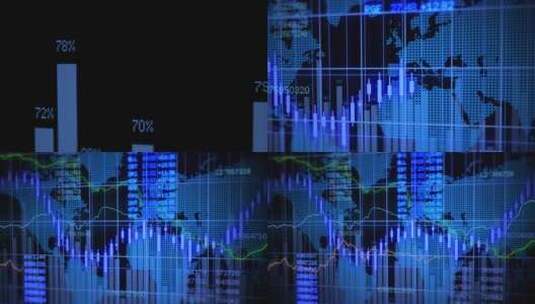 金融走势股市数据证券高清在线视频素材下载