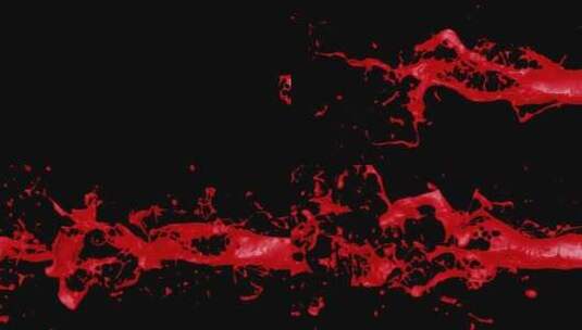 红色油漆飞溅V4高清在线视频素材下载