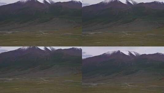 新疆天山山脉空中草原高清在线视频素材下载