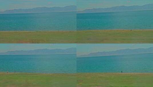 大西洋最后一滴眼泪赛里木湖高清在线视频素材下载