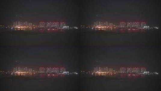 三亚凤凰岛海边夜景高清在线视频素材下载