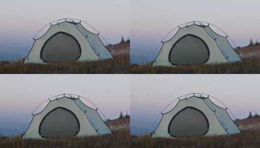 露营，山脉，帐篷，户外活动高清在线视频素材下载