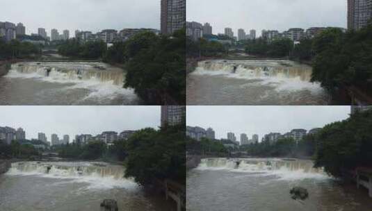 湍流的河水高清在线视频素材下载