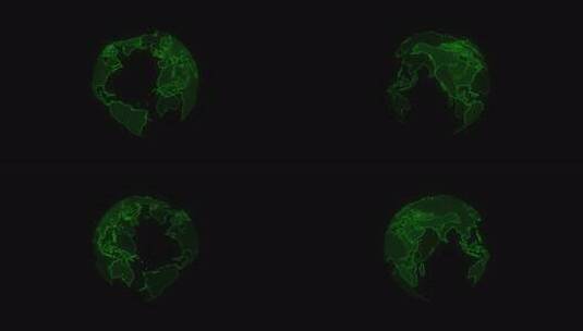 地球生态数字全息图地球拯救与气候变化理念高清在线视频素材下载