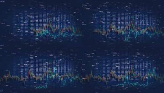 股票交易所市场图表新兴金融数据高清在线视频素材下载