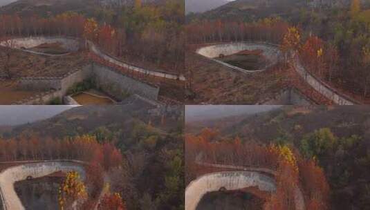 河北 石家庄 井陉县 道路 交通 秋天高清在线视频素材下载