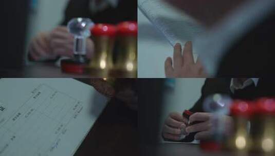 私刻公章 伪造账目 贪污挪用高清在线视频素材下载