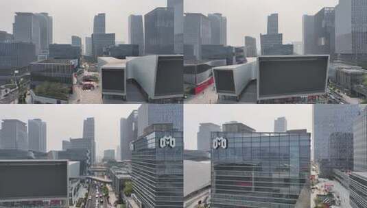 上海徐汇滨江西岸文化艺术中心航拍混剪高清在线视频素材下载