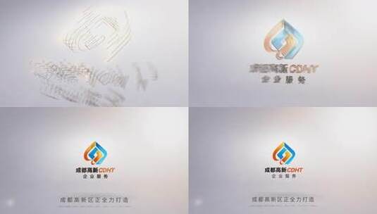 简洁线条LOGO演绎片头AE模板高清AE视频素材下载