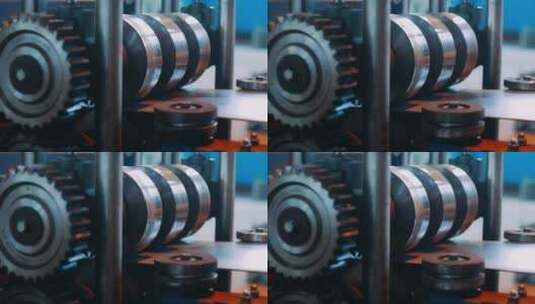 金属异形自动冷轧技术高清在线视频素材下载