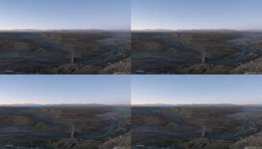 新疆安集海大峡谷自然风光航拍高清在线视频素材下载