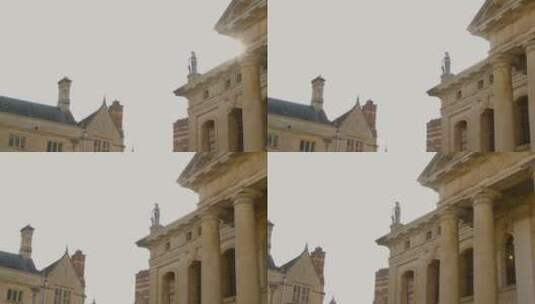 牛津建筑物的平移镜头高清在线视频素材下载