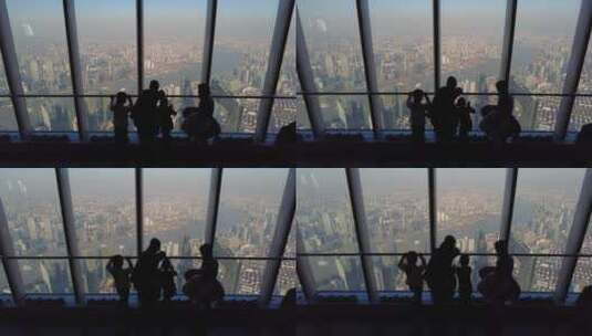 上海之巅观光厅上海中心大厦全程记录4K实拍高清在线视频素材下载