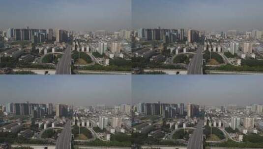 航拍广西南宁城市交通高清在线视频素材下载