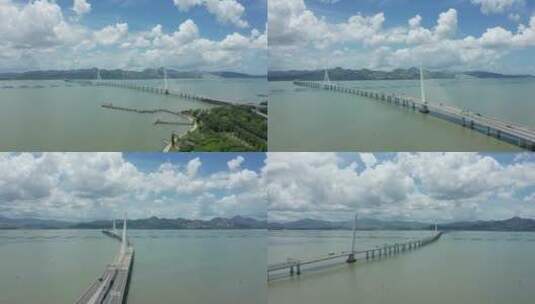深圳湾公路大桥合集2高清在线视频素材下载