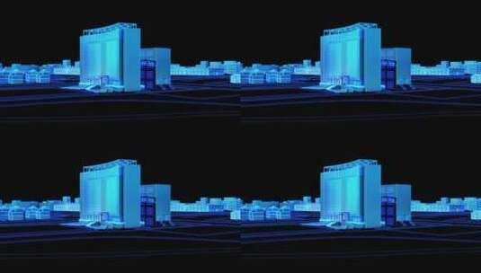 13三维建筑模型展示高清在线视频素材下载