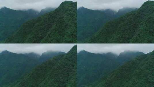 航拍峨眉山后山夏天风景高清在线视频素材下载