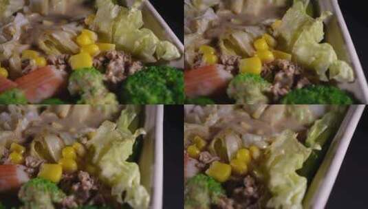 减肥沙拉轻食减肥餐高清在线视频素材下载