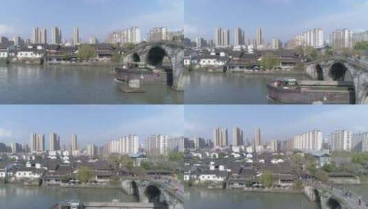 拱宸桥 大运河 航拍 杭州 2高清在线视频素材下载