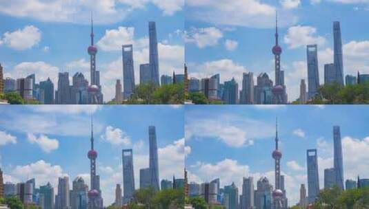 上海外滩东方明珠4K延时高清在线视频素材下载