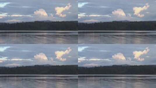 天空下的湖泊高清在线视频素材下载