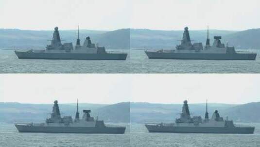现代海上导弹护卫舰高清在线视频素材下载