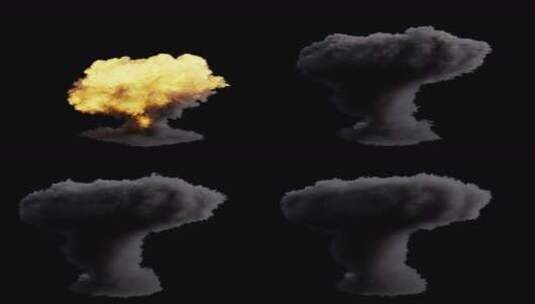 爆炸浓烟特效合成视频素材4高清在线视频素材下载