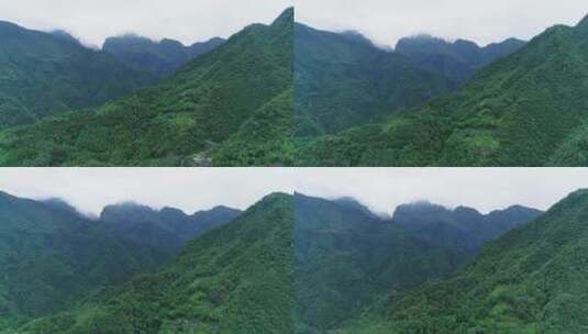 航拍峨眉山后山风景夏天青山美丽高清在线视频素材下载