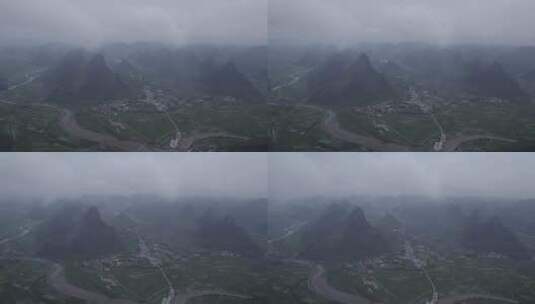 桂林山水 喀斯特地貌高清在线视频素材下载